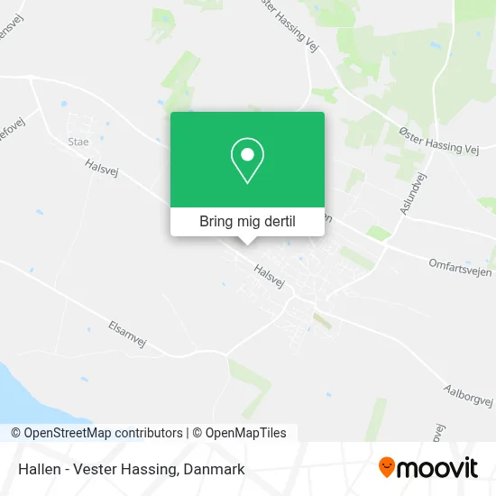 Hallen - Vester Hassing kort