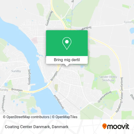Coating Center Danmark kort
