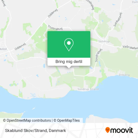 Skablund Skov/Strand kort