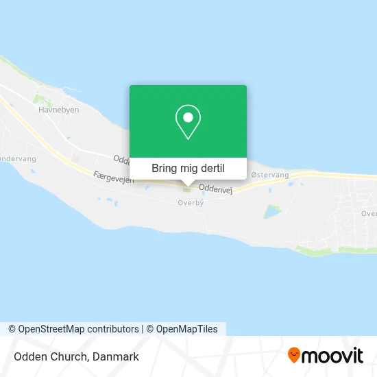 Odden Church kort