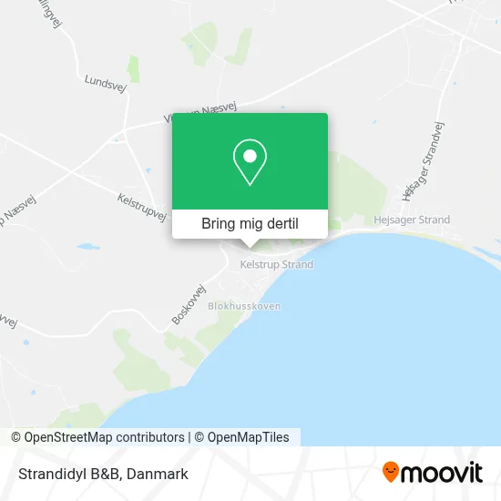 Strandidyl B&B kort