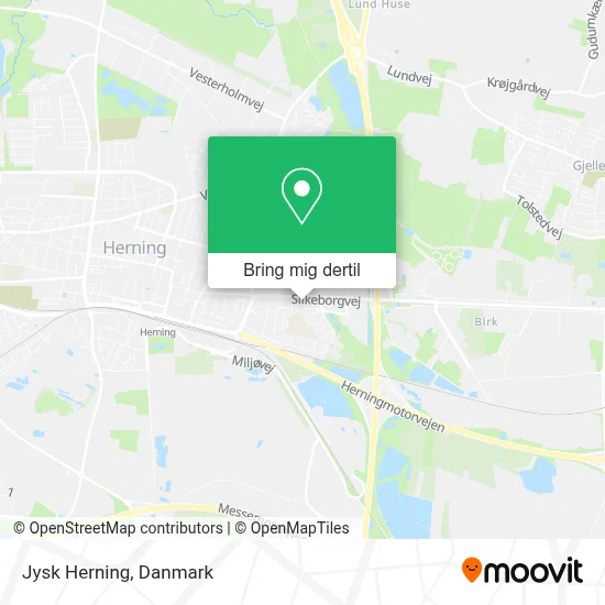Jysk Herning kort