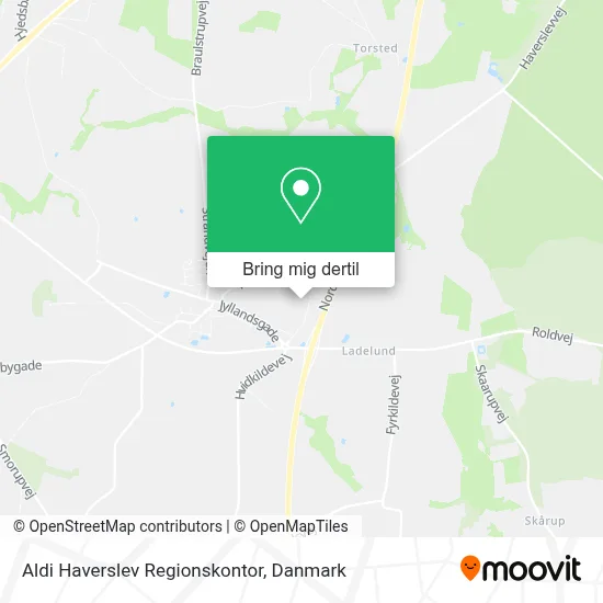 Aldi Haverslev Regionskontor kort