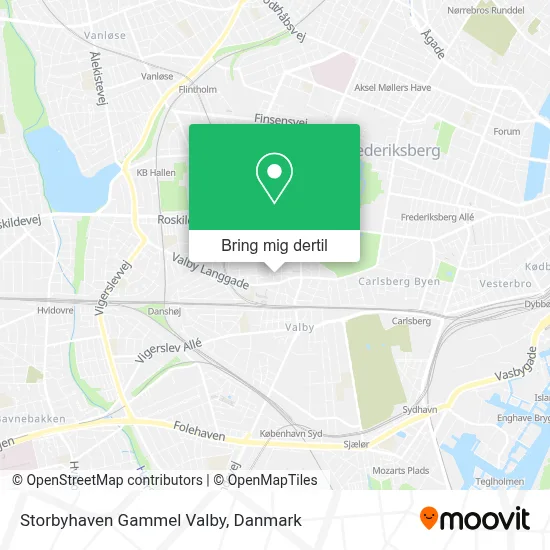 Storbyhaven Gammel Valby kort