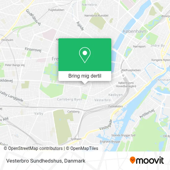 Vesterbro Sundhedshus kort