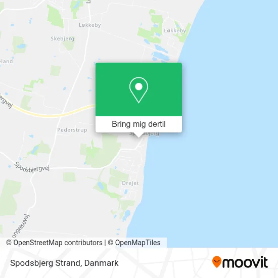 Spodsbjerg Strand kort