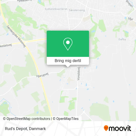 Rud's Depot kort