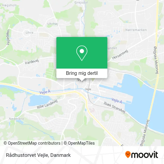 Rådhustorvet Vejle kort