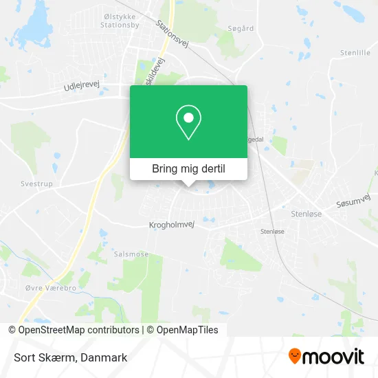 Sort Skærm kort