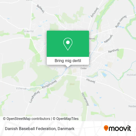 Danish Baseball Federation kort