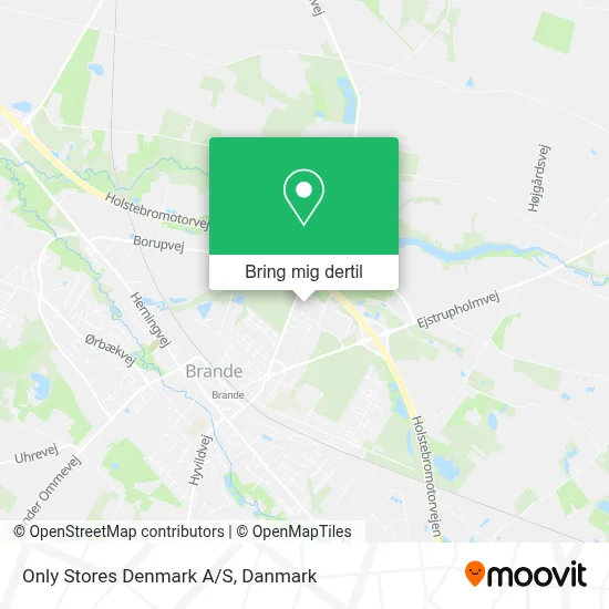 Only Stores Denmark A/S kort