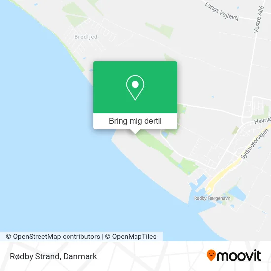 Rødby Strand kort