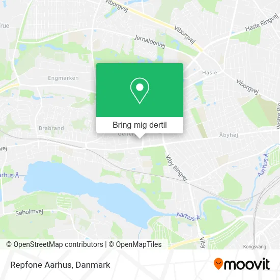 Repfone Aarhus kort
