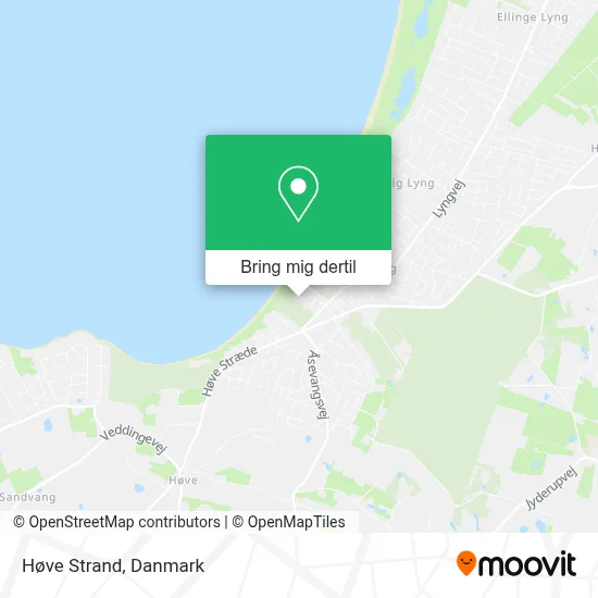 Høve Strand kort