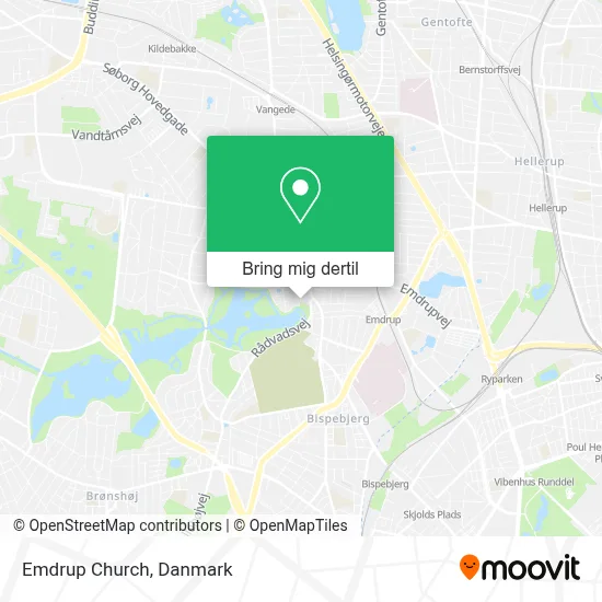 Emdrup Church kort