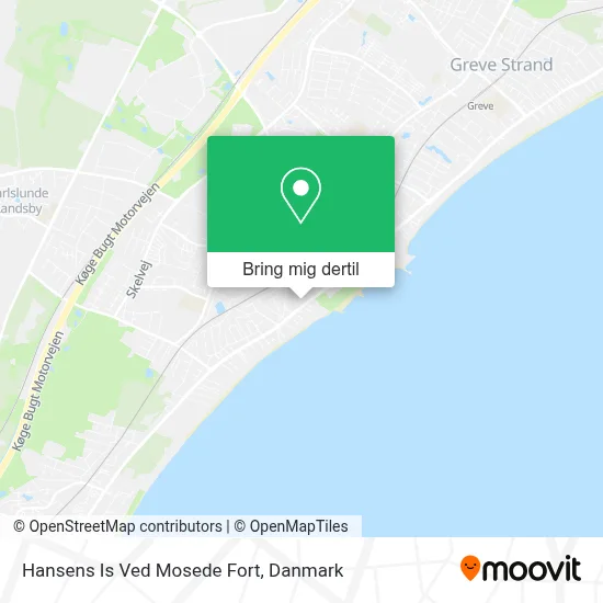 Hansens Is Ved Mosede Fort kort