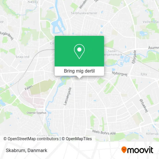 Skabrum kort