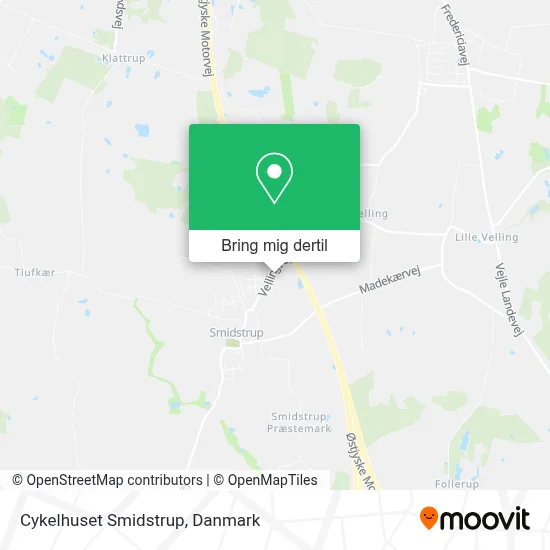 Cykelhuset Smidstrup kort