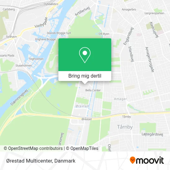 Ørestad Multicenter kort