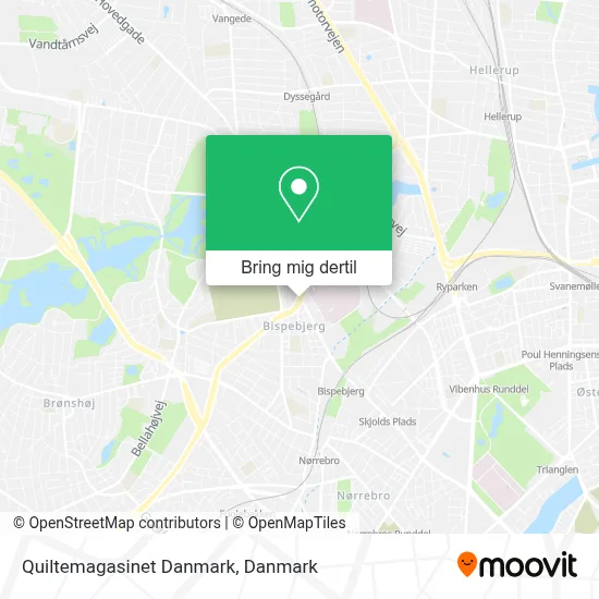 Quiltemagasinet Danmark kort