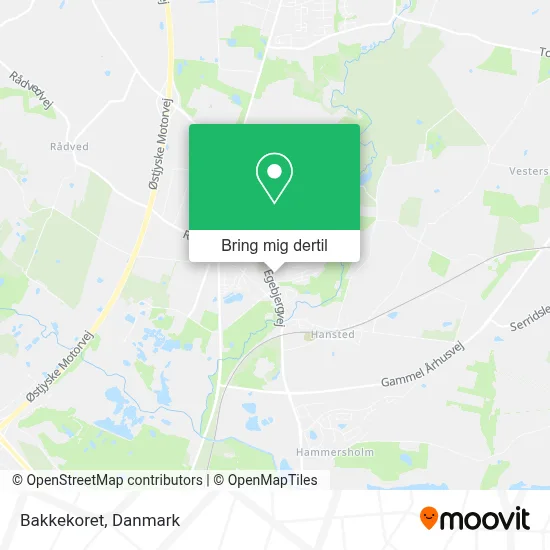 Bakkekoret kort