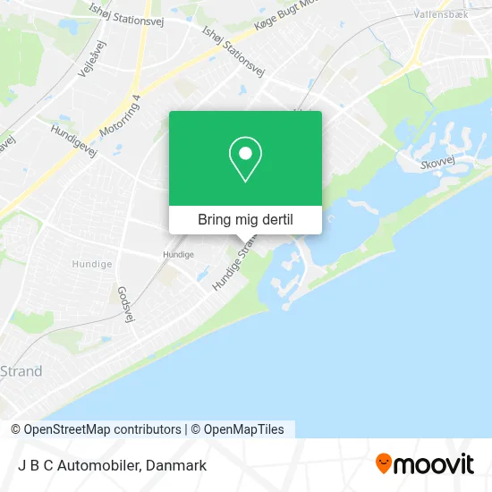 J B C Automobiler kort