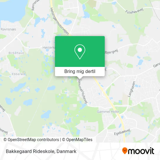 Bakkegaard Rideskole kort
