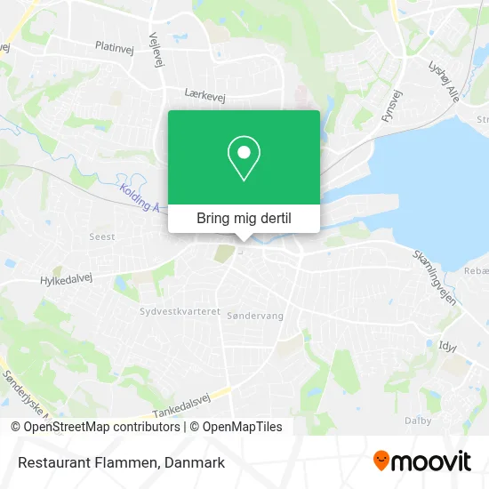 Restaurant Flammen kort