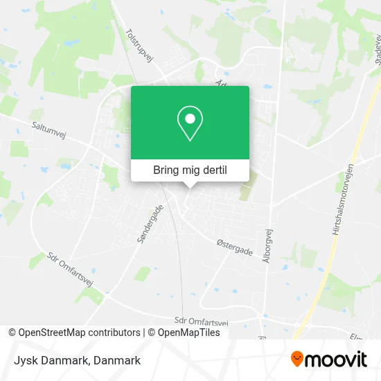 Jysk Danmark kort