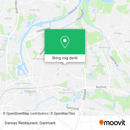 Damas Restaurant kort