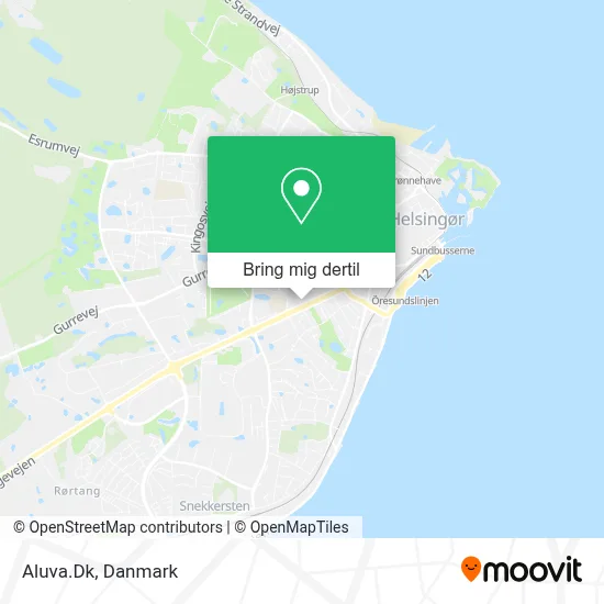 Aluva.Dk kort