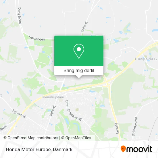 Honda Motor Europe kort