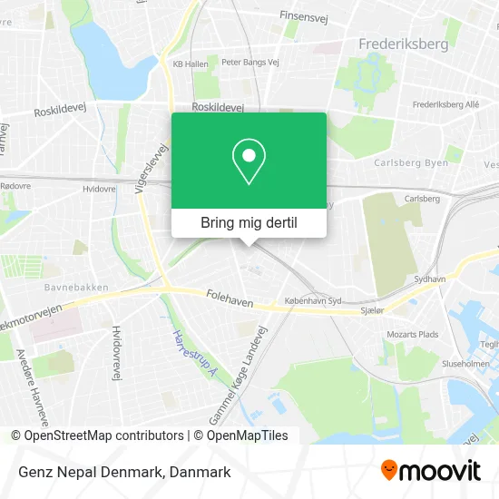 Genz Nepal Denmark kort