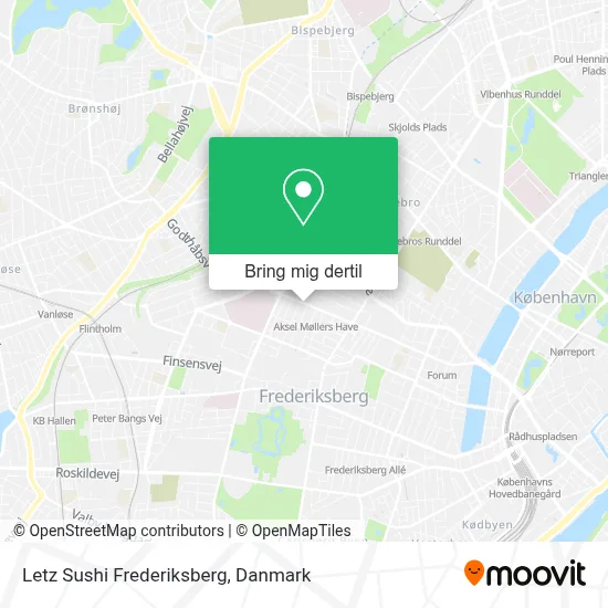 Letz Sushi Frederiksberg kort