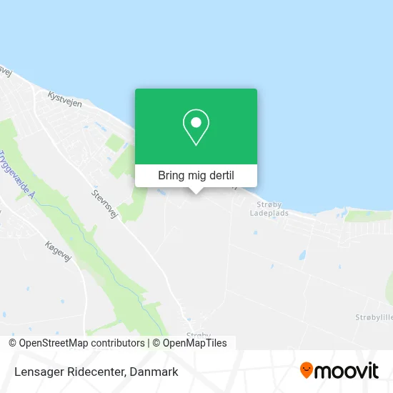 Lensager Ridecenter kort