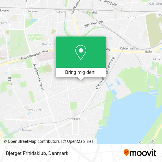 Bjerget Fritidsklub kort