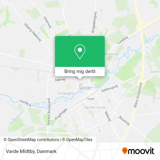 Varde Midtby kort