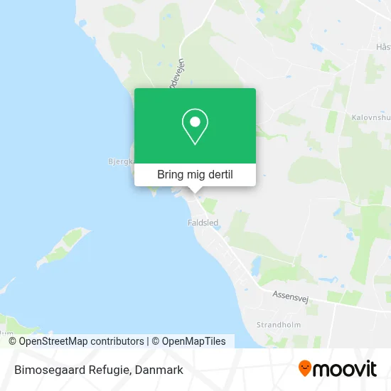 Bimosegaard Refugie kort