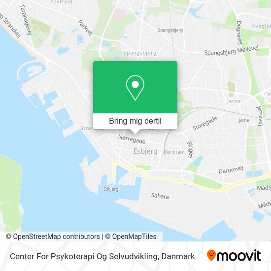 Center For Psykoterapi Og Selvudvikling kort