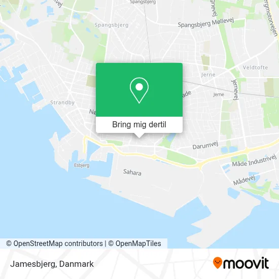 Jamesbjerg kort