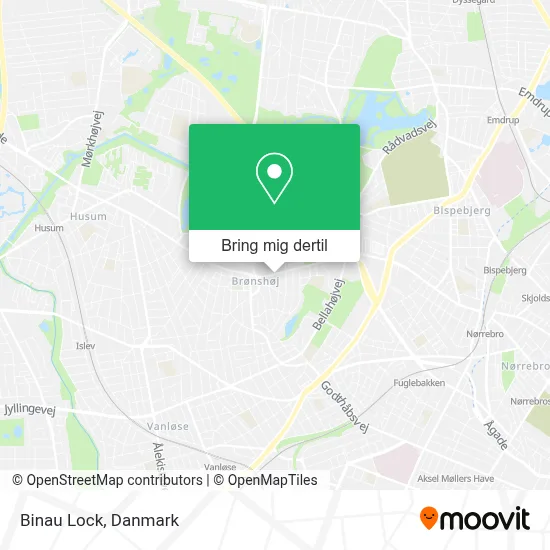 Binau Lock kort