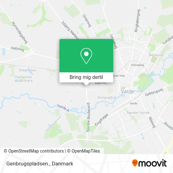 Genbrugspladsen. kort