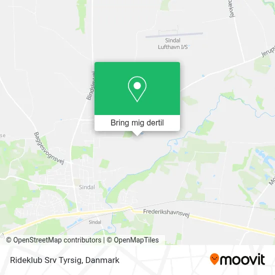 Rideklub Srv Tyrsig kort