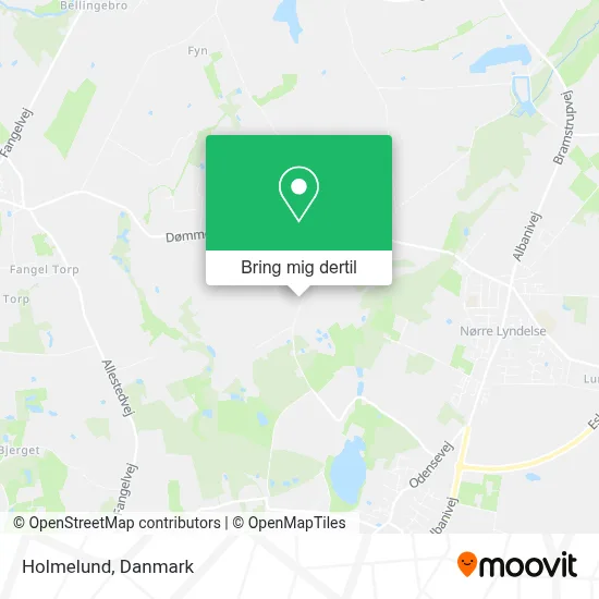Holmelund kort