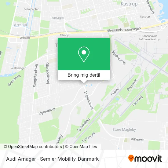Audi Amager - Semler Mobility kort