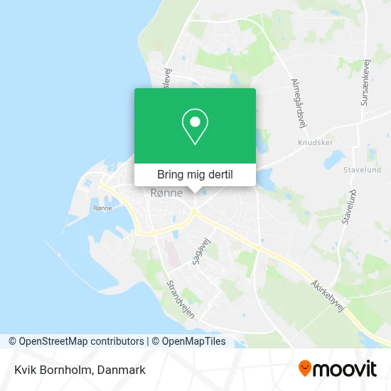 Kvik Bornholm kort