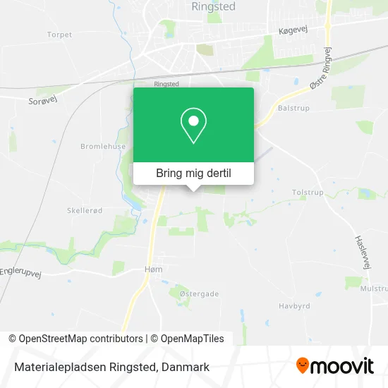 Materialepladsen Ringsted kort