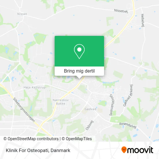 Klinik For Osteopati kort