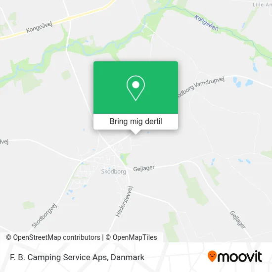 F. B. Camping Service Aps kort