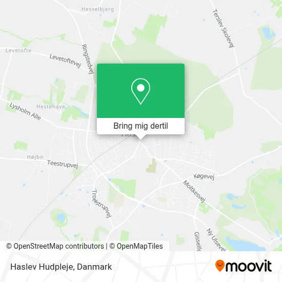 Haslev Hudpleje kort